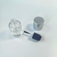 En stock – Flacon cylindrique en verre de 10 ml pour vernis à ongles, imprimé sérigraphié, avec pinceau, pour emballage cosmétique et diffuseur à bâtonnets