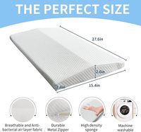 Benutzer definierte komfortable umwelt freundliche visko-elastische Memory Foam Lendenwirbel stütze Kissen Dreieck Form für körpers pezi fische Rückens ch merzen