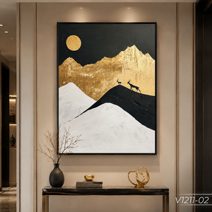 Premium Abstract Silk <b>Painting</b> Wall Art Decor Handmade Silk Landscape Wave Art Vietnam Factory OEM ODM Supplier Model V1211-02 - Product Image 3