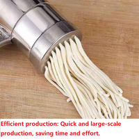 Machine à pâtes manuelle professionnelle, presse à nouilles spaghetti en acier inoxydable pour cuisine domestique, gadget de pâtes de style italien