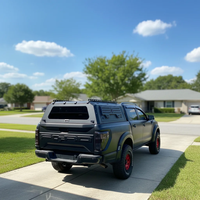 Couvre-caisse rigide pour Mitsubishi Navara et Ford F-150, ajustement universel, en alliage d'aluminium, étanche, verrouillable, installation sans perçage