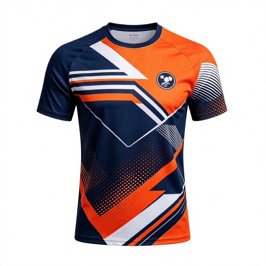 Navy Blue & Orange