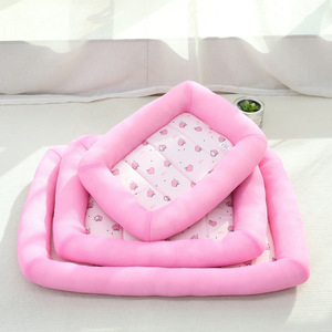 Dog Cat Bed Rectangle Cooling <b>Mat</b> Breathable Waterproof Washable Pet Sleeping Pad With Removable Cover - Product Image 2