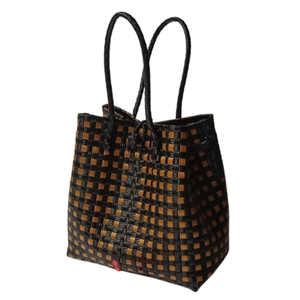 กระเป๋าถือแฟชั่นสำหรับผู้หญิงเป็นมิตรกับสิ่งแวดล้อมเครื่องแต่งกายมีมือจับสำหรับช้อปปิ้งทำจากพลาสติกรีไซเคิล - Product Image 1