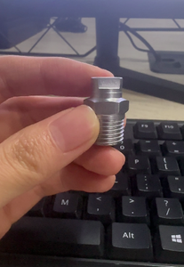 Vòi phun rửa xe bằng thép không gỉ 416, áp suất cao, kiểu phun tia <span class=keywords><strong>Vee</strong></span> <span class=keywords><strong>Jet</strong></span> 1/4 Meg, vòi phun dạng quạt phẳng, vòi phun Meg - Product Image 3