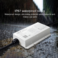 Contrôleur LED WiFi intelligent 5 en 1 - Étanche IP67, 12-36V 20A, pour bandes LED RGB/RGBW/CCT, compatible avec l'application Tuya et la télécommande