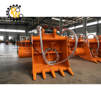 Godet mélangeur de béton hydraulique haute capacité 1m³ certifié CE, robuste et robuste pour excavatrice de 12-16 tonnes