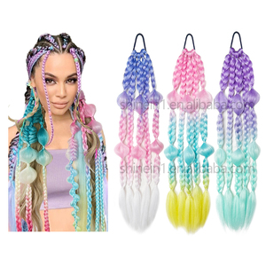 Shinein 24 pollici Festival Rave color capelli <span class=keywords><strong>coda</strong></span> <span class=keywords><strong>di</strong></span> <span class=keywords><strong>cavallo</strong></span> ragazze Mini luce luce bagliore torsione treccia <span class=keywords><strong>di</strong></span> <span class=keywords><strong>coda</strong></span> <span class=keywords><strong>di</strong></span> <span class=keywords><strong>cavallo</strong></span> estensione <span class=keywords><strong>con</strong></span> Tinsel - Product Image 6