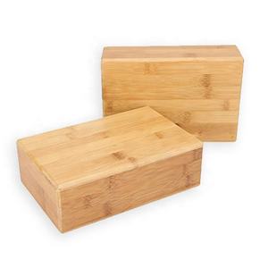 Brique d'entraînement de gymnastique antidérapante de qualité en gros Bloc de yoga recyclé en bambou naturel Brique de yoga en bois massif - Product Image 5