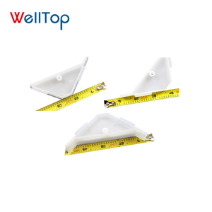 Welltop New 90-độ Kệ khung góc trắng 14.109 nhựa cho tủ hỗ trợ 90-độ tam giác góc Bracket - Product Image 4