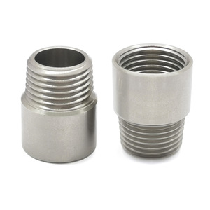 Adaptateur de raccord de tuyau en acier inoxydable 304, filetage mâle/femelle 1/2 NPT, connecteur d'extension pour la plomberie et l'usage industriel - Product Image 1