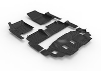 Tapis de sol de voiture en TPE de qualité supérieure, ensemble complet de 4 pièces pour Mitsubishi Destinator - Protège le plancher de la voiture et est facile à nettoyer