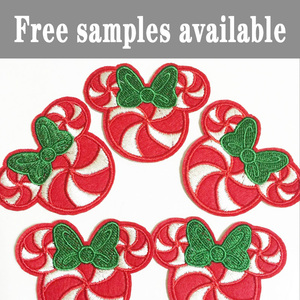 Benutzer definierte verschiedene Designs Weihnachts serie <span class=keywords><strong>Patch</strong></span> Castle <span class=keywords><strong>Pattern</strong></span> Eisen auf Stick patches - Product Image 2