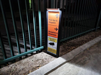 Panneau d'affichage LED solaire double face ESHINE, étanche IP65, pour jardin et signalisation immobilière