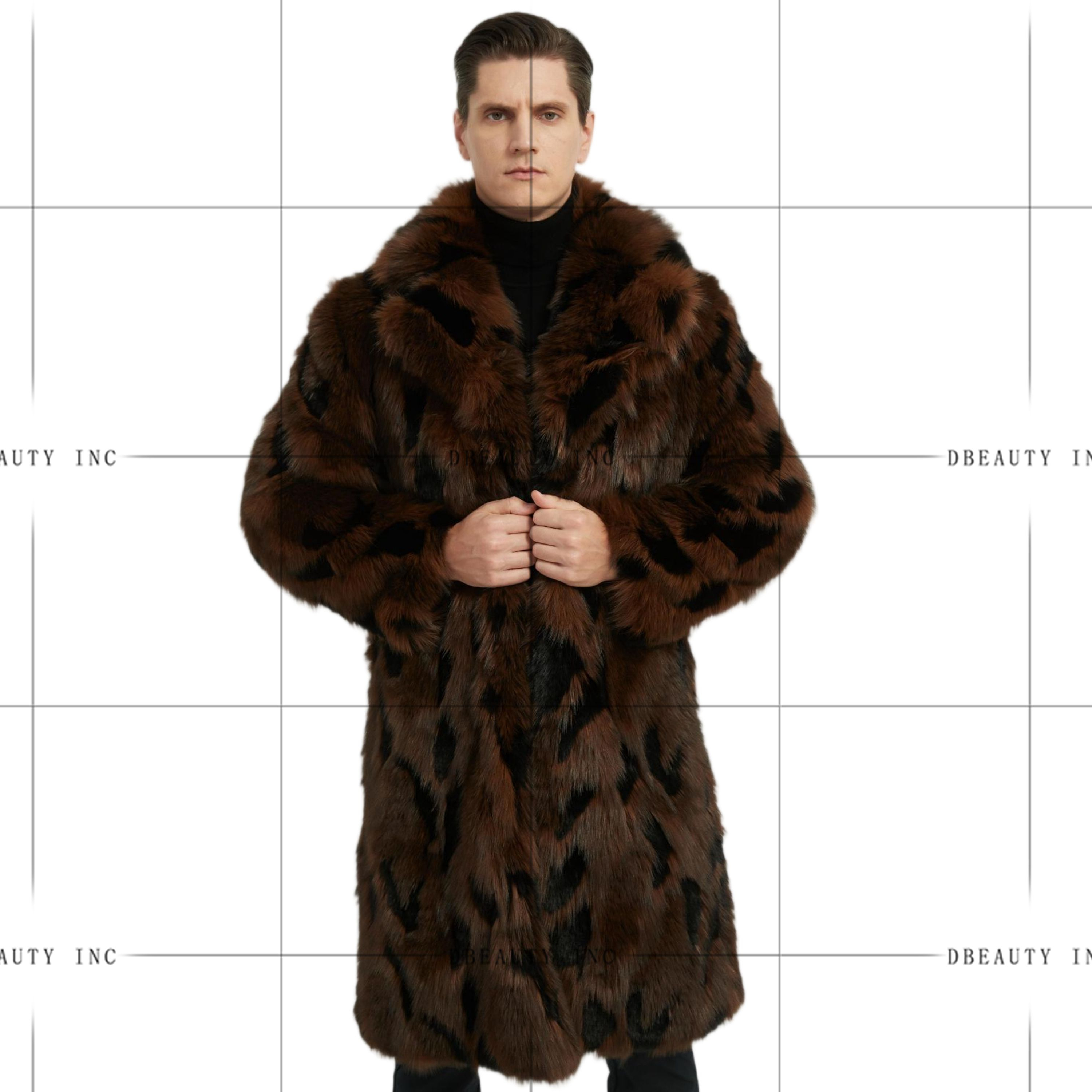 Animal Best Mink Coats Brown Hooded Mink Fur Coat With A Belt 100