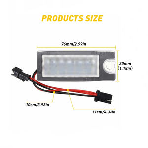 Lámparas LED para matrícula para <span class=keywords><strong>Volvo</strong></span> V70 2001-2007 XC70 <span class=keywords><strong>XC</strong></span> <span class=keywords><strong>70</strong></span> 90 S60 S80 - Product Image 2