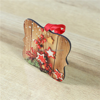MDFSUB Personal isierte doppelseitige 3mm dicke Rohlinge Sublimation verzierung Weihnachten Mdf Sublimation Blank Ornament für Weihnachts dekor