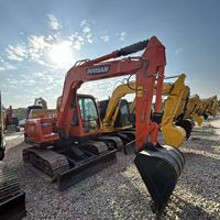 Excavadora Doosan DX75-9C de 7.5 Toneladas, Excavadora Hidráulica con Cucharón de Excavación, Modelo Usado