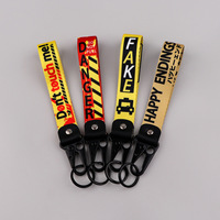 Nouveau porte-clés bracelet tendance et fiable, avec citation amusante, réfléchissant, personnalisé, pour motards, style motard, avec porte-carte d'identité tactique