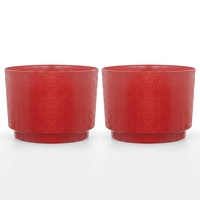 Pot Bunga Plastik PP Minimalis Modern Grosir, Ringan, Tahan Lama, Dilengkapi Lubang Drainase, Untuk Dalam/Luar Ruangan, Rumah & Taman