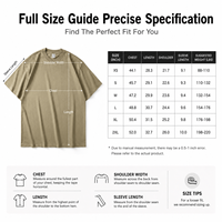 Kaos Oblong Lengan Pendek 305G Heavyweight 100% Katun, Model Longgar American Fit, Kerah Bulat, Grosir untuk Pria