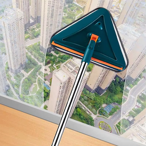 Di alta qualità retrattile microfibra pulitore per la polvere finestra attrezzatura per il lavaggio regolabile triangoli Mop con tergipavimento - Product Image 4