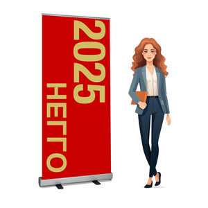 Phương tiện truyền thông hiển thị biểu ngữ có thể thu vào đứng với túi vải độn và hộp cho triển lãm Thương mại và hiển thị sự kiện trong nhà cuộn lên biểu ngữ - Product Image 2