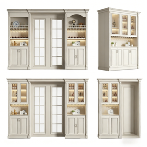 Armoire modulaire murale complète BALOM Classic Simple, <span class=keywords><strong>casier</strong></span> à manteaux personnalisé pour entrée et station de bar à <span class=keywords><strong>vin</strong></span> domestique - Product Image 2