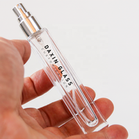 Flacon Carré en Verre Vide 5ml 10ml 15ml pour Parfum Huiles Essentielles, Vaporisateur Atomiseur avec Bouchon Brillant Or Argent