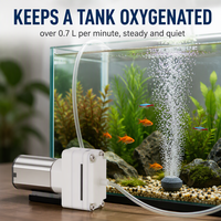 Mini pompe à air à diaphragme SC3401PM DC 3V 6V 12V, compresseur 0,7L/min 46kPa, aération d'aquarium, fabricant OEM ODM OBM sur mesure