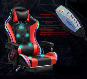 <span class=keywords><strong>Sedia</strong></span> <span class=keywords><strong>da</strong></span> <span class=keywords><strong>Gaming</strong></span> ALINUNU con Logo Personalizzato, RGB, <span class=keywords><strong>Ergonomica</strong></span>, con Massaggio e Cuscino Lombare - Product Image 2