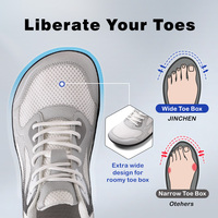 Logo personnalisé Flexible Soft Wide Fit 0 Drop Sole Hommes Femmes Minimalist Barefoot Cross Trainer Shoes Grounding Earthing Shoes