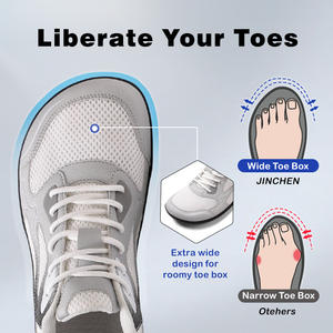 Logotipo personalizado Flexible Soft Wide Fit <span class=keywords><strong>0</strong></span> <span class=keywords><strong>Drop</strong></span> Sole Hombres Mujeres Minimalista Descalzo Cross Trainer Shoes Grounding Earthing Shoes - Product Image 3