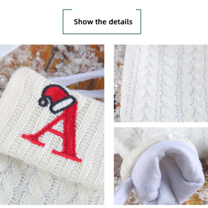 <span class=keywords><strong>Chaussette</strong></span> de <span class=keywords><strong>Noël</strong></span> Brodée 26 Lettres avec Alphabet Flocon de Neige, Ornement Personnalisé pour Sapin de <span class=keywords><strong>Noël</strong></span>, Décoration de Vacances Familiales, Cadeau - Product Image 4