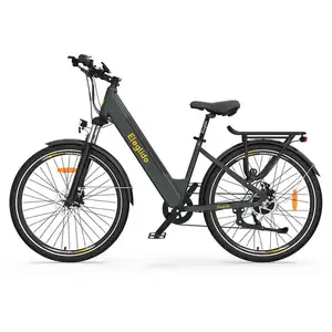 Eleglide T1 Step-Thru New Design Dark Grey Electric Moped Fahrrad Bicycle 250W Full Suspension Trekking E Bike