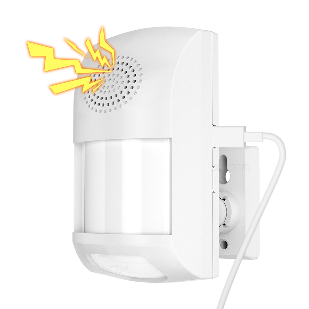 SMATRUL Tuya Smart WiFi PIR датчик движения Usb домашняя охранная система пожарный извещатель защита домашнего животного удаленное управление с помощью приложения сроки постановки