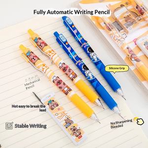 <span class=keywords><strong>Crayon</strong></span> mécanique en plastique à thème spatial <span class=keywords><strong>kawaii</strong></span>, vente en gros de fournitures scolaires professionnelles, avec recharges de mine, ensemble de papeterie - Product Image 3