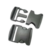 Boucles latérales en plastique de 50 mm avec logo personnalisé, boucles latérales en plastique à dégagement rapide de 40 mm pour sacs