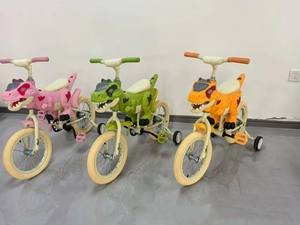 Nouveau vélo d'équilibre pour bébé de <span class=keywords><strong>12</strong></span> pouces, <span class=keywords><strong>tricycle</strong></span> dinosaure avec lumière aux roues, pneu EVA, porteur pour bébé, trotteur, vélo dinosaure - Product Image 3