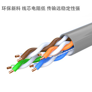Pure Copper Cat5e Network <b>Cable</b> 0.51mm Non Shielded PVC Jacket <b>For</b> <b>Computer</b> Use - Product Image 3