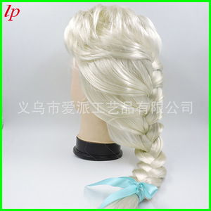 วิกผมเจ้าหญิงเอลซ่าแบบถักเปียสีเงิน อุปกรณ์เสริมชุดคอสเพลย์ LPT0196 - Product Image 4