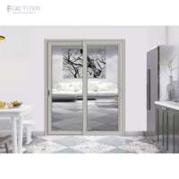 Porte coulissante en aluminium résistant aux intempéries de haute qualité As2047 NFRC pour projet de villa, balcon, isolation acoustique, portes coulissantes en verre