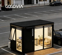 COCOVIA Studio de jardin de luxe en aluminium 10,6 m² – Bureau préfabriqué pour jardin avec panneaux isolants