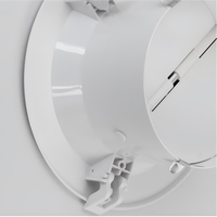 Diffuseur de jet d'air rond en plastique ABS moderne, réglable et durable, avec installation facile pour immeuble de bureaux