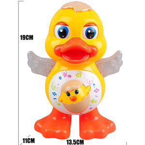 Jouet canard dansant électrique mignon yeux clignotants lumière clignotante Instrument de <span class=keywords><strong>musique</strong></span> pour enfants cadeau drôle dessin animé Animal éducatif - Product Image 5