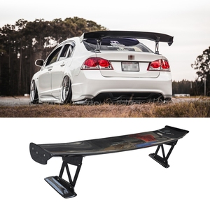 Aileron de coffre arrière en fibre de carbone style JS, becquet de type queue de canard pour Honda Civic 8ème génération Si 2006-2011 - Product Image 1