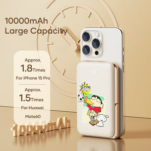 แบตเตอรี่สำรองแบบไร้สายพร้อมที่วางโทรศัพท์10000mAh PD20W ป้ายทะเบียนอย่างเป็นทางการจาก Rock Crayon Shin-chan - Product Image 4