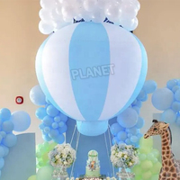 Ballon gonflable à air chaud de PVC de ballon accrochant gonflable de partie extérieure demi accrochant pour la décoration