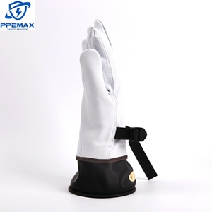 Guanti di sicurezza PPE mano guardalinee da lavoro 500V lattice morbido 0.75mm spessore guanti a prova di elettricità - Product Image 2