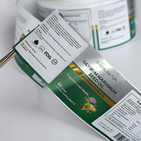 Étiquette en vinyle imperméable imprimée personnalisée Étiquette de produit pharmaceutique de santé UV de haute qualité